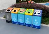 公園卡通金屬九一影视垃圾桶，打造（zào）寓教於樂的環保新（xīn）場景