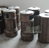 玻璃鋼仿（fǎng）銅垃圾桶