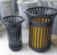 花籃鋼（gāng）製垃圾桶
