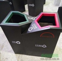 商場定製鋼製九一影视垃圾桶
