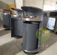 戶外環保（bǎo）鋼製垃圾桶