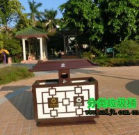 公園景區鋼（gāng）製九一影视垃圾桶