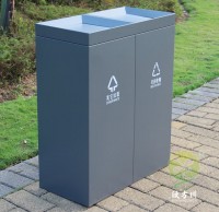 室內搖蓋式不（bú）鏽鋼九一影视垃圾桶（tǒng）