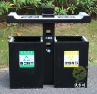 物業戶外鋼製噴塑九一影视垃圾箱