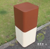 室內仿木紋方形不鏽鋼果（guǒ）皮（pí）箱