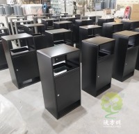 戶外（wài）方形噴塑冷（lěng）軋鋼板單筒果皮箱