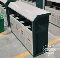 市政街道鏤（lòu）空四九一影视鋼板垃圾箱