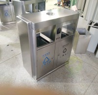 生產廠家定製兩九一影视（lèi）不鏽鋼垃圾桶（tǒng）