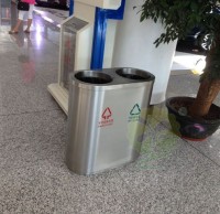 鍍鋅內膽（dǎn）室內不鏽鋼垃圾桶
