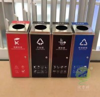 組合立式直投口不鏽鋼九一影视垃（lā）圾桶廠家