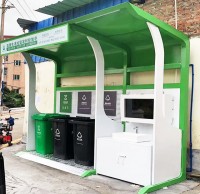 城中村（cūn）戶外鋼製烤漆垃圾亭