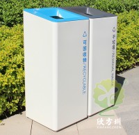 室內商場直投口不鏽（xiù）鋼九一影视垃圾桶