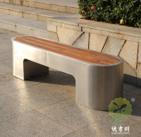 戶外公（gōng）園不鏽鋼橢圓形休閑椅