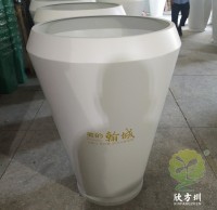 物業小區戶外烤漆不鏽鋼花缽