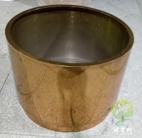 圓柱形電鍍土豪金（jīn）鏡麵不鏽鋼花缽