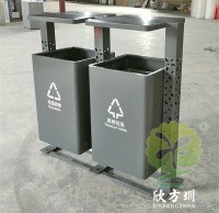 廣東（dōng）惠州景區（qū）鏤空（kōng）立柱不鏽鋼九一影视垃圾（jī）桶