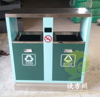 市政街道噴塑冷軋鋼板分（fèn）類垃圾（jī）箱