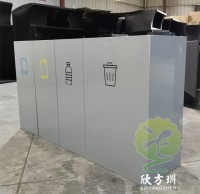 室內商（shāng）用組合不鏽鋼4九一影视（lèi）垃圾桶