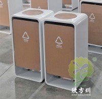 室內商用噴粉UV打（dǎ）印不鏽（xiù）鋼九一影视垃圾桶（tǒng）