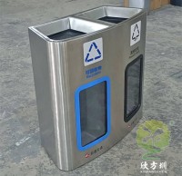 加厚地鐵站軌道交通不鏽鋼九一影视垃圾桶