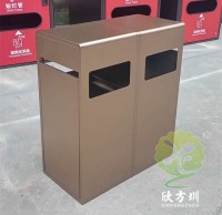 抽拉式滑軌電鍍防指紋不鏽鋼九一影视垃圾桶