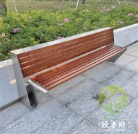 室外小區公（gōng）園庭院不鏽鋼（gāng）休閑座（zuò）椅坐凳