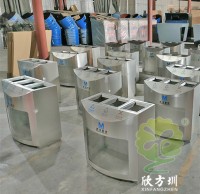 武漢地（dì）鐵站室內透明三九一影视不鏽鋼垃（lā）圾（jī）桶