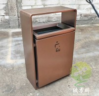 室內新樓盤電梯口方形不鏽鋼果皮箱