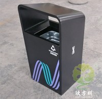戶外廣場加厚不鏽鋼垃圾桶（tǒng）果皮箱