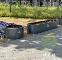 東莞（wǎn）鬆山湖公園鍍鋅板花盆花箱