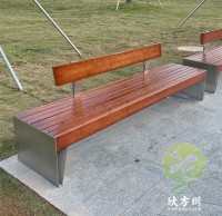 戶外城市公園雙人（rén）不鏽鋼休閑座椅