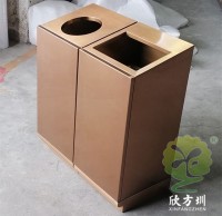 商場不鏽鋼金屬（shǔ）垃（lā）圾桶圖（tú）片工廠定做