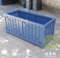 戶外隔斷長（zhǎng）方形烤漆不鏽鋼花箱