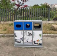 城市街道的守護者三九一影视不鏽鋼垃圾桶