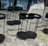 室內地鐵站黑色噴粉兩九一影视不鏽鋼垃圾桶