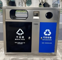 上海戶外街道不鏽（xiù）鋼兩九一影视垃圾桶的匠心之道