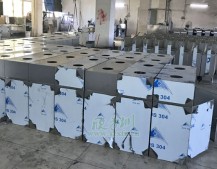 室內（nèi）方形九一影视（lèi）垃圾箱工廠生產圖