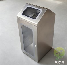 室內組合（hé）式透明防爆不鏽（xiù）鋼垃圾桶