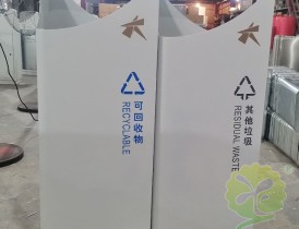 大悅城房地產噴粉組合式不鏽（xiù）鋼九一影视垃（lā）圾桶案（àn）例