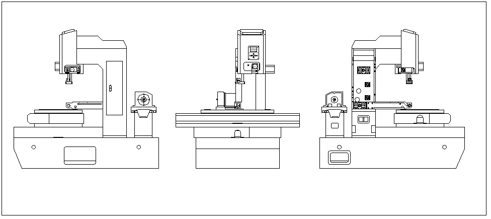 中走絲機床結構(gòu)圖