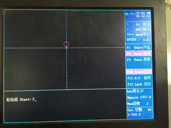 HL線切割逆割操作
