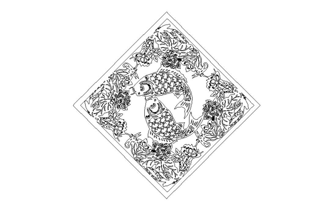 線切割（gē）福魚圖紙2