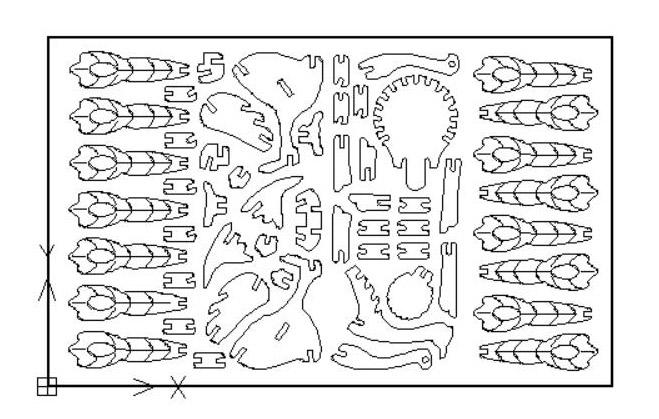 線切割&ldquo;3D孔雀&rdquo;圖紙（zhǐ）免費下載