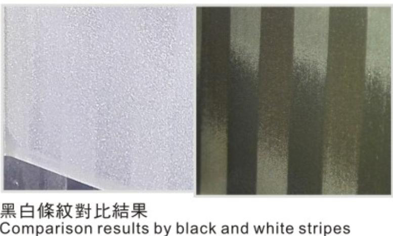 線切割黑白條紋對比結果