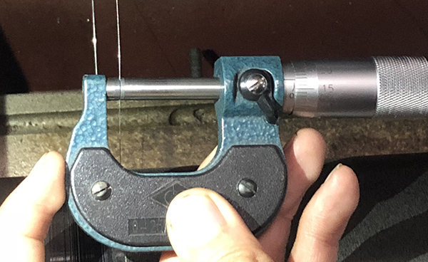 線切割鉬絲（sī）直徑測量（liàng）