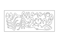 線切3D-螞蟻,線切割（gē）圖紙（zhǐ）免費下載