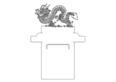 線切3D-龍名片（piàn）夾,線（xiàn）切割圖紙（zhǐ）免費下載