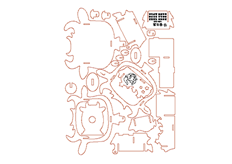 線（xiàn）切割3D-12星座-金牛座,線切割圖紙免費下（xià）載