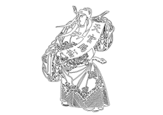 線切割2D-天（tiān）官賜福,線切割圖紙免費下載