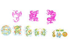 線切（qiē）割2D-龍矢量圖,線切割圖紙免費下載（zǎi）